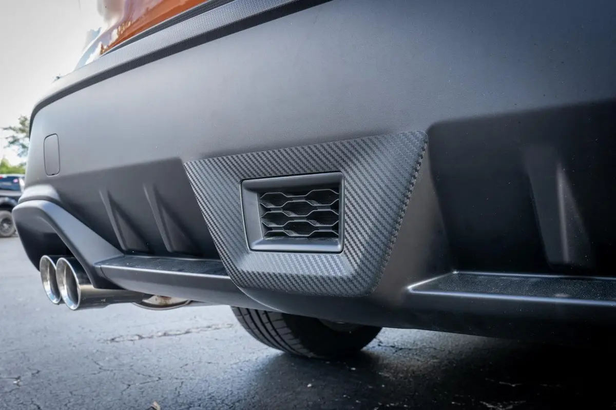 3D Carbon F1 Rear Fog Trim Overlay - 2022+ Subaru Wrx 1