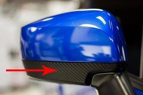 3D Carbon Fiber Lower Mirror Overlays (Pair) - 2015-2021 Wrx / Sti / 2015-2017 Crosstrek / 2015-2016 Impreza 1