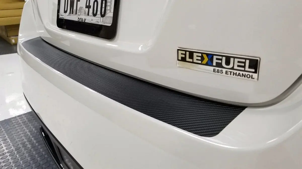 3D Carbon Fiber Rear Bumper Overlay - 2015-2020 Wrx / Sti 1