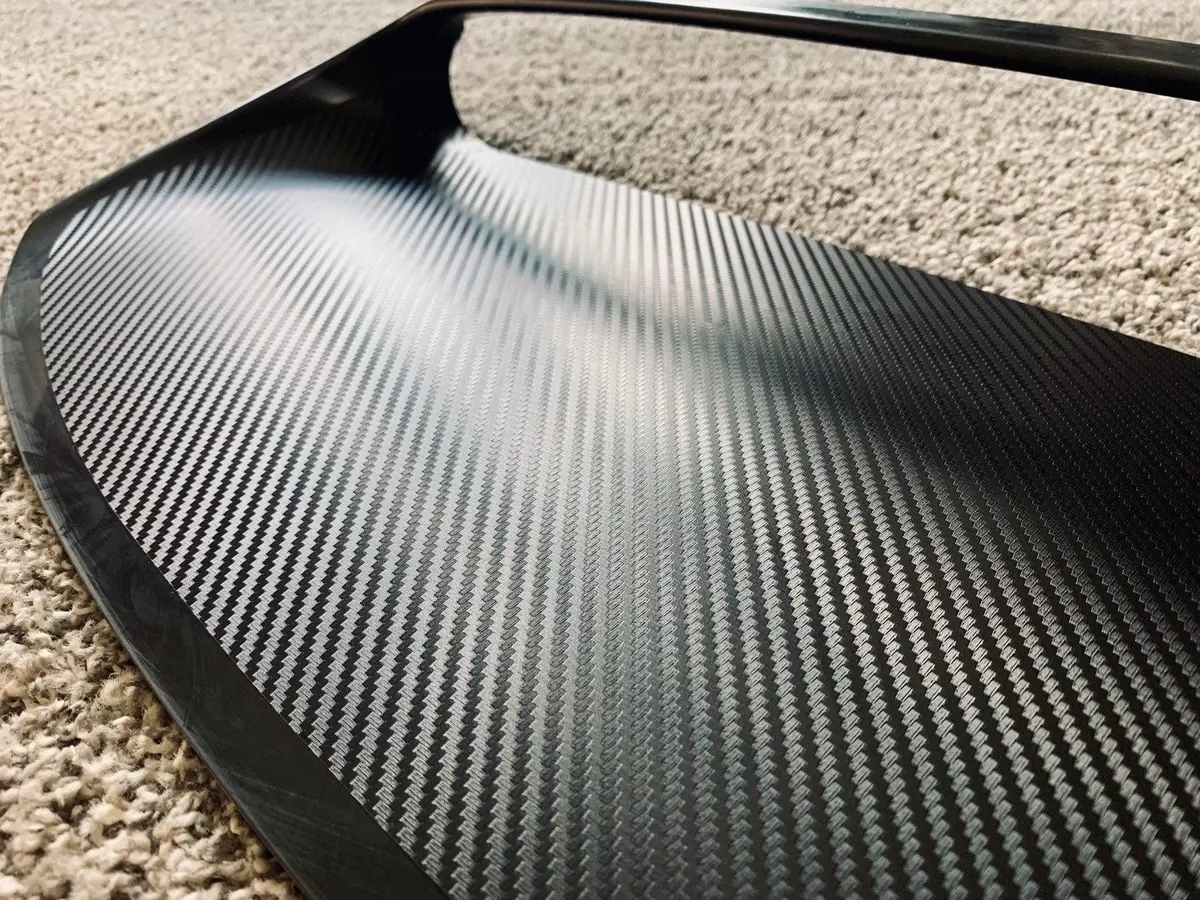 3D Carbon Hood Scoop Overlay Fits 2008-2014 Wrx / Sti 1