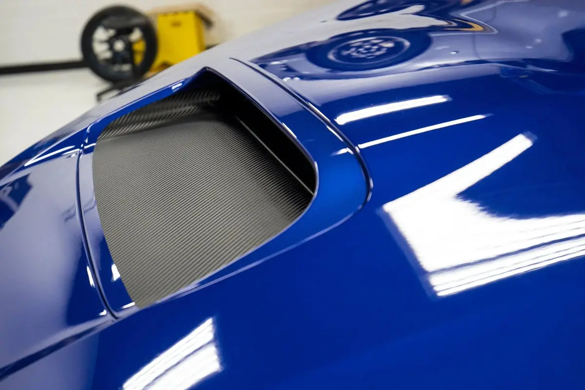 3D Carbon Hood Scoop Overlay For 2015-2021 Subaru Wrx / Sti 1