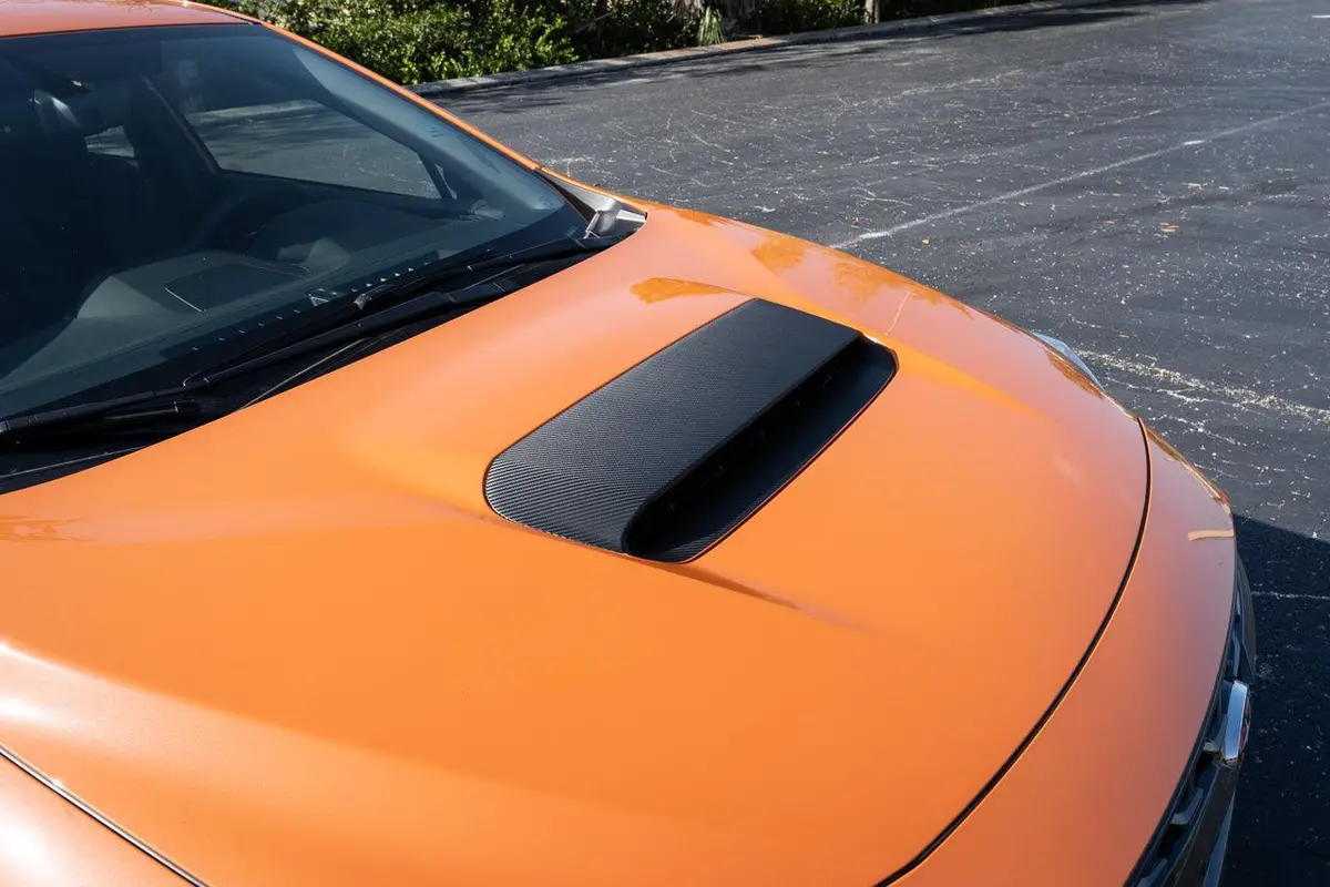 3D Carbon Hood Scoop Overlay - 2022+ Subaru Wrx 1