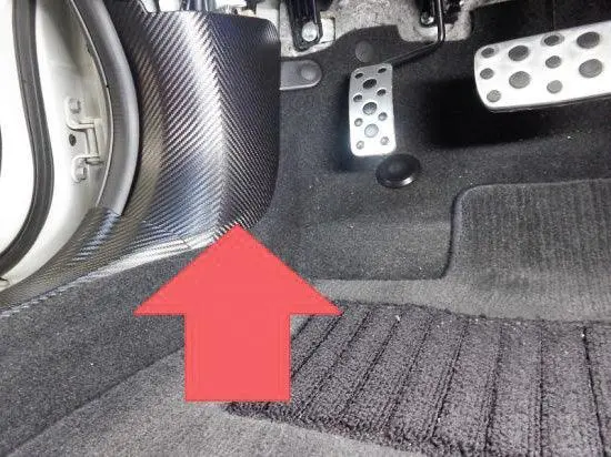 3D Carbon Interior Kick Panel Protection Kit - 2015-2021 Wrx & Sti 1