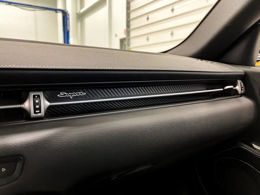 3D Carbon Passenger Side Dash Interior Overlay - 2020+ Supra 1