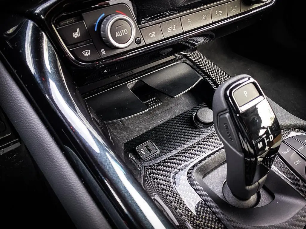 3D Carbon Phone Charger / Usb / Cigarette Lighter Tray Overlay - 2020+ Supra 1