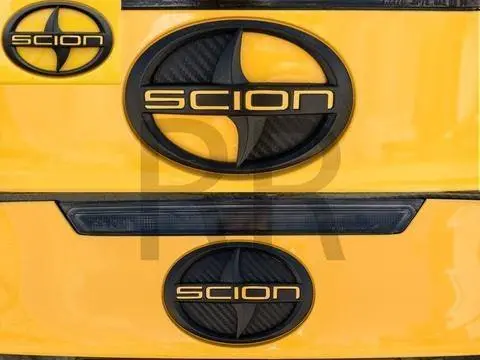 3D Carbon Rear Emblem Inlays Scion Tc 2011 2012 2013 2014 2015 2016 1
