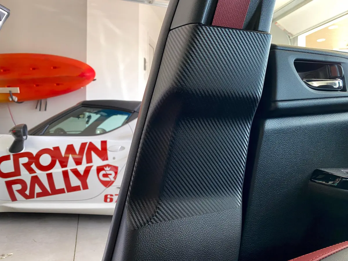 3D Carbon Seatbelt / Pillar Panel Protection Kit (Scuff Guard) - 2015-2021 Wrx / Sti 1
