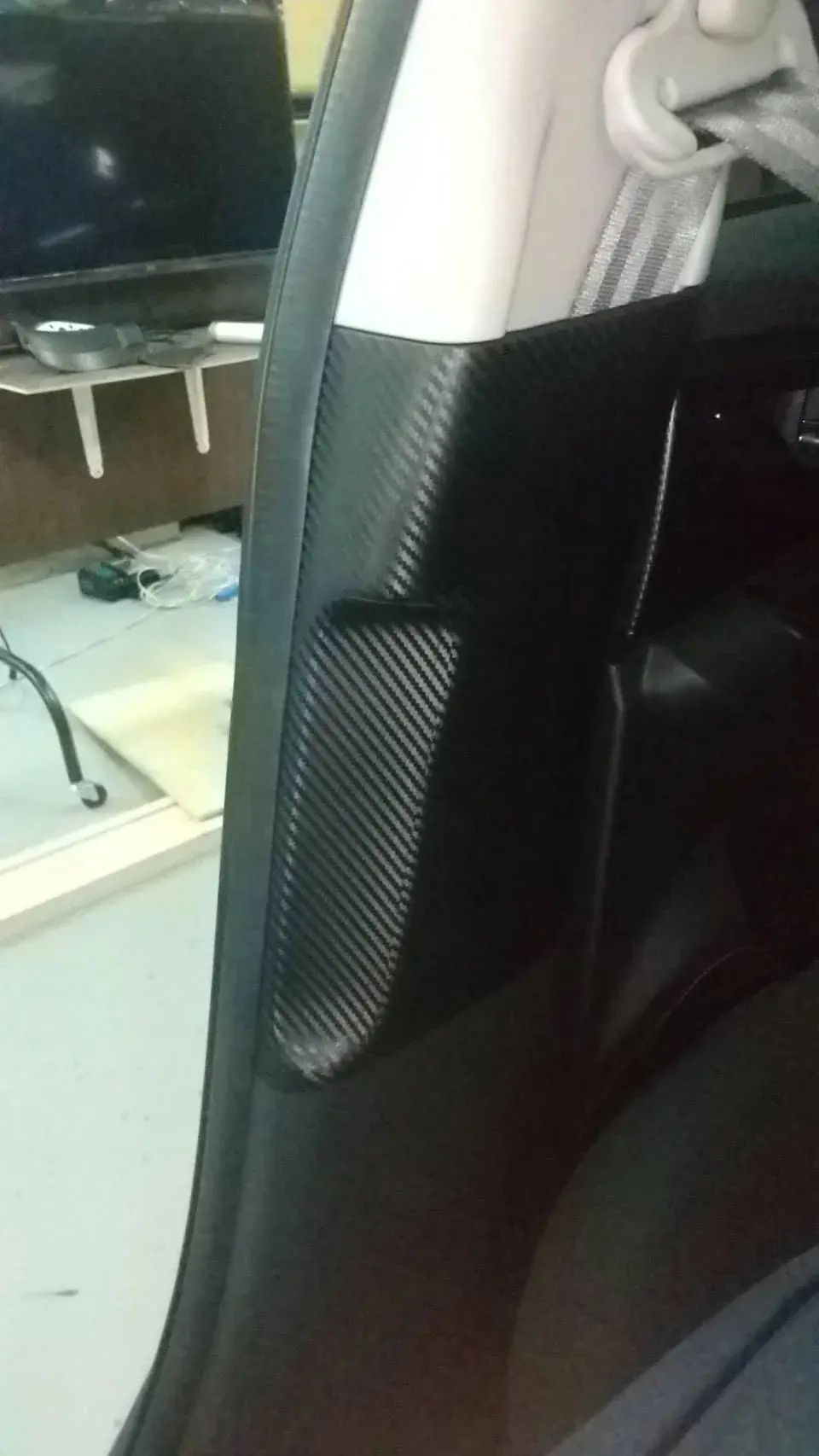 3D Carbon Seatbelt / Pillar Panel Protection Kit (Scuff Guard) - 2020 Levorg (Jdm) 1