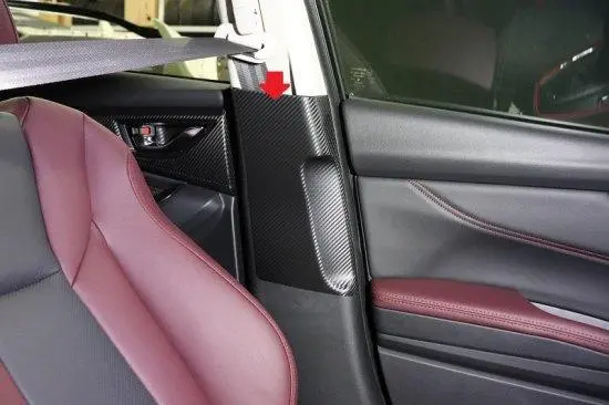 3D Carbon Seatbelt / Pillar Panel Protection Kit (Scuff Guard) - 2022+ Wrx 1