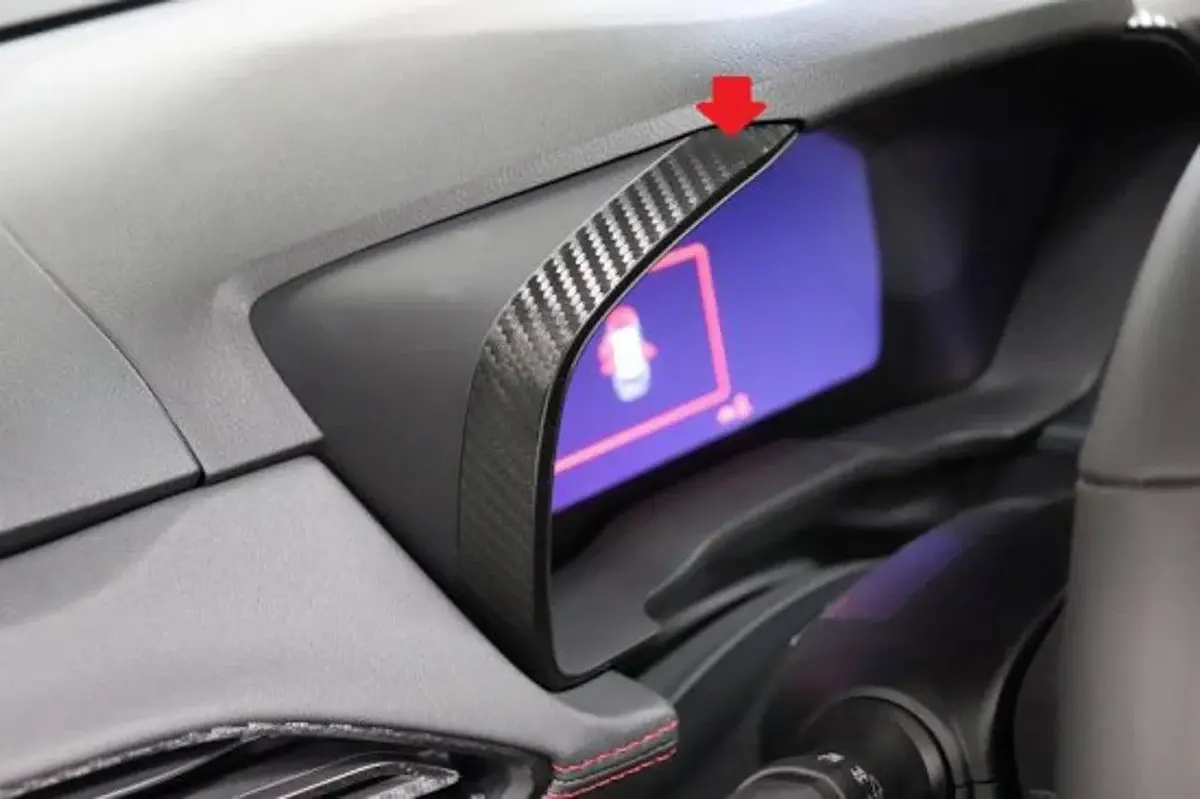 3D Carbon Speedometer Outer Trim Overlays (Front) - 2022+ Wrx 1
