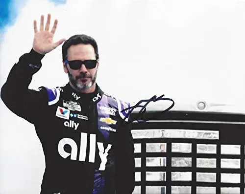 Autographed 2020 Jimmie Johnson #48 Ally Racing Daytona 500 Trophy (Retirement Final Season) Hendrick Motorsports Signed Collectible Picture 8X10 Inch Nascar Glossy Photo With Coa 1