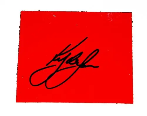 Autographed 2013 Kyle Larson #32 Nationwide Series Racing (Red) 3X3 Piece Of Signed Nascar Race-Used Sheetmetal W/Coa 1