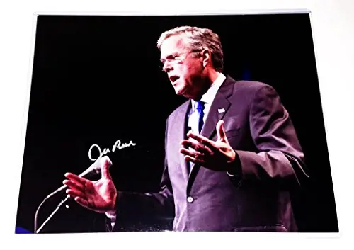 Autographed Jeb Bush 2016 Presidential Candidate (Republican Party Politician) Gop Signed 11X14 Inch Politics Glossy Photo With Coa 1
