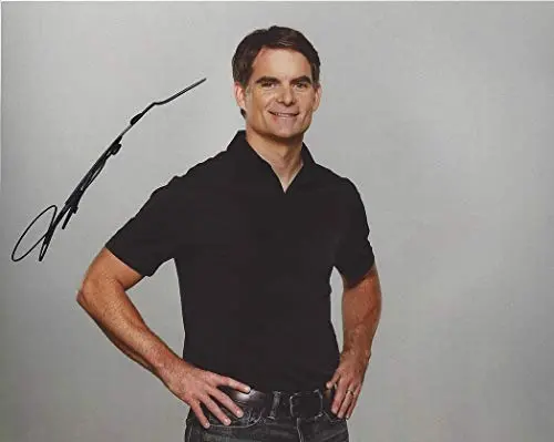 Autographed Jeff Gordon #24 Hendrick Motorsports Chevrolet Driver Media Day Pose (Fox Broadcaster) Signed Collectible Picture 8X10 Inch Nascar Glossy Photo With Coa 1