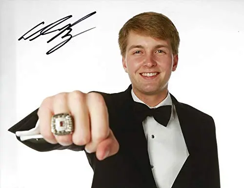 Autographed 2017 William Byron #9 Liberty University Racing Xfinity Series Championship Ring (Award Ceremony) Jr Motorsports Signed Picture 9X11 Inch Nascar Glossy Photo With Coa 1
