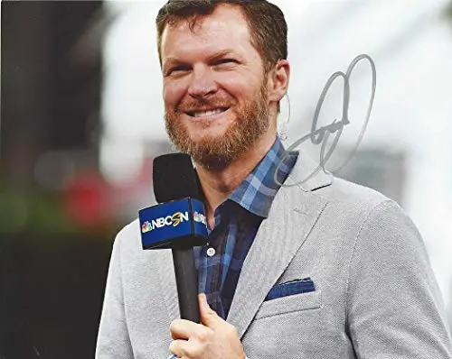 Autographed Dale Earnhardt Jr. 2019 Nbc Sports Broadcaster (Monster Energy Cup Series Commentator) Rare Signed Collectible Picture 8X10 Inch Nascar Glossy Photo With Coa 1