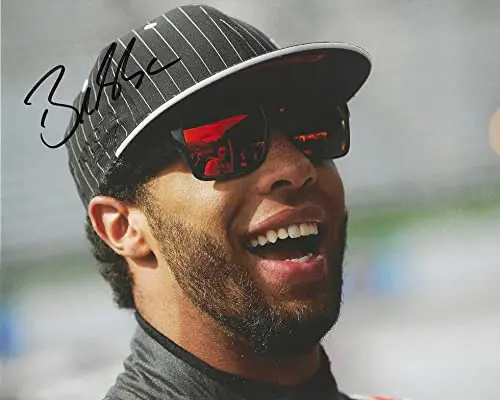 Autographed 2014 Bubba Wallace #54 Kyle Busch Motorsports (Toyota Driver) Rare Truck Series Signed Collectible Picture 8X10 Inch Nascar Glossy Photo With Coa 1