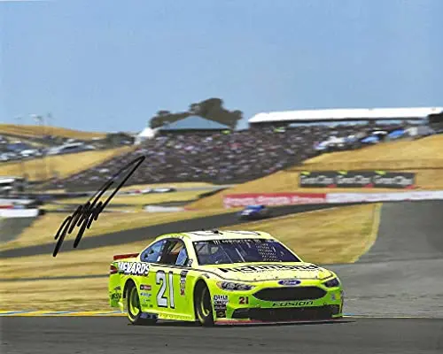Autographed Matt Dibenedetto #21 Menards Team Road Course Race (Wood Brothers Racing) Nascar Cup Series Signed Picture 8X10 Inch Glossy Photo With Coa 1
