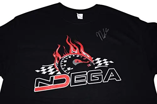Autographed 2018 Natalie Decker #25 Talladega Race (Venturini Motorsports) Arca Series Rare Custom & Limited Signed Collectible Nascar Large Black Shirt With Coa (1 Of Only 50 Produced) 2