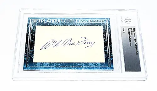 William Bill Terry 2013 Press Pass Platinum Cuts Baseball Hall Of Fame Autograph (New York Giants) Vintage Legend Mlb Insert Collectible Baseball Trading Card #1/1 1