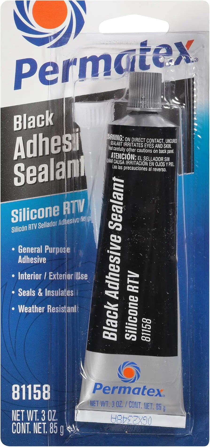 Silicona Negra Rtv Blister 3.0 Oz Permatex 1