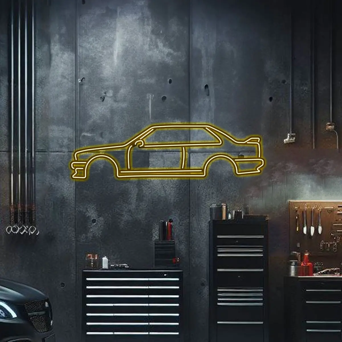 E30 Metal Neon Car Wall Art - Mtn0013 7