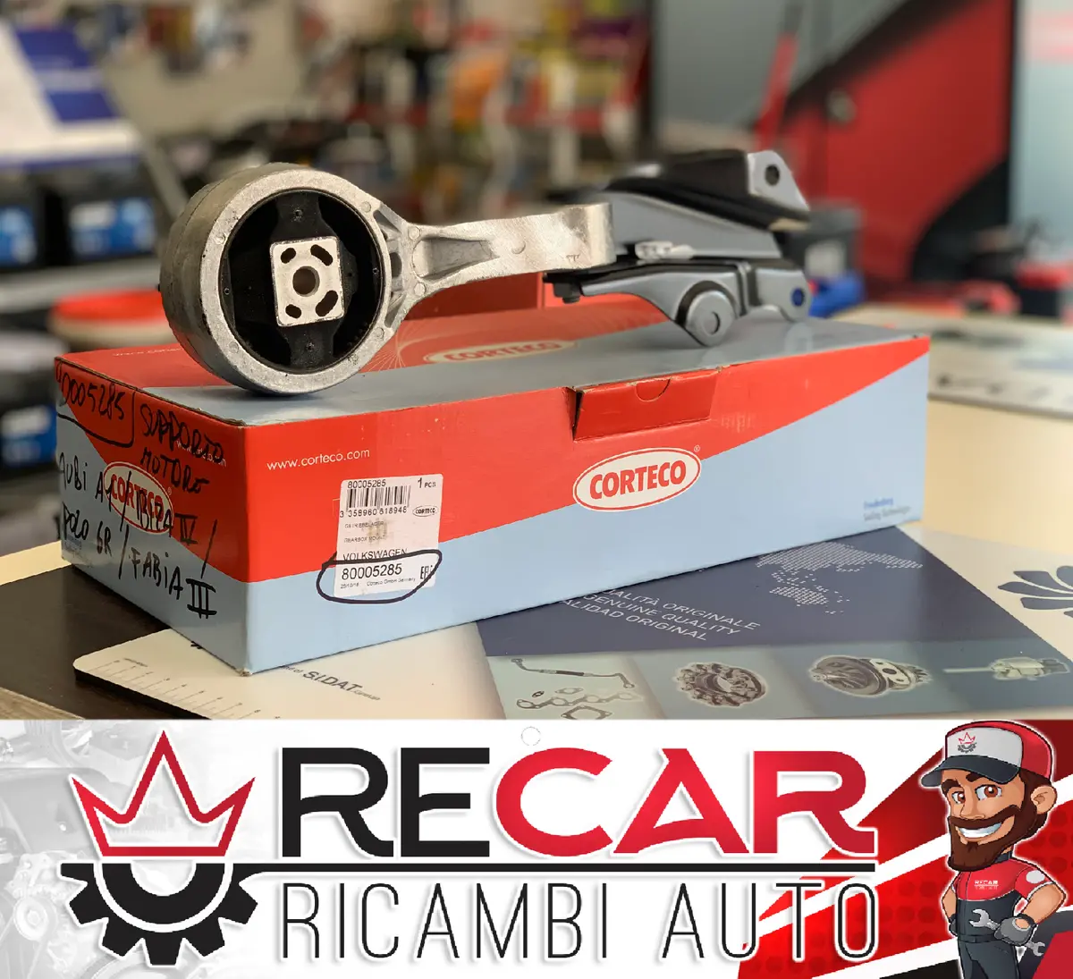 Supporto Motore Cambio Inferiore Corteco 80005285 1.4 Tdi 1