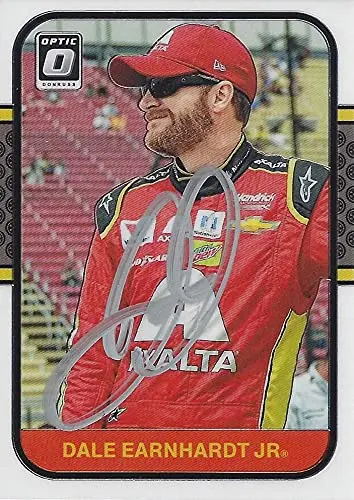 Autographed Dale Earnhardt Jr. 2020 Panini Donruss Racing Optic (#88 Axalta Team) Hendrick Motorsports Insert Signed Nascar Collectible Trading Card With Coa 1