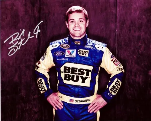 Autographed 2013 Ricky Stenhouse Jr. #17 Best Buy Racing (Media Day) 8X10 Nascar Glossy Photo 1