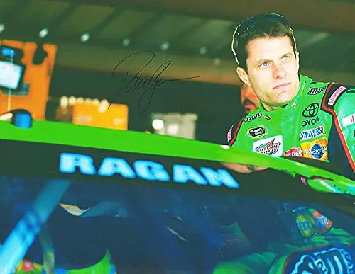 Autographed 2015 David Ragan #18 M&Ms Racing (Kyle Busch Substitution) Garage Area 9X11 Picture Signed Nascar Glossy Photo With Coa 1