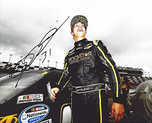 Autographed 2014 Dylan Kwasniewski #98 Rockstar Racing (Nationwide Series Pre-Race) Signed 8X10 Nascar Glossy Photo W/Coa 1