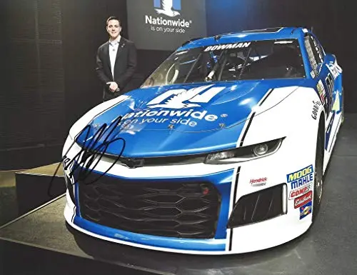 Autographed 2018 Alex Bowman #88 Nationwide Racing Hendrick Driver Debut (Media Day) Hendrick Motorsports Monster Energy Cup Series Signed Collectible Picture Nascar 9X11 Inch Glossy Photo With Coa 1