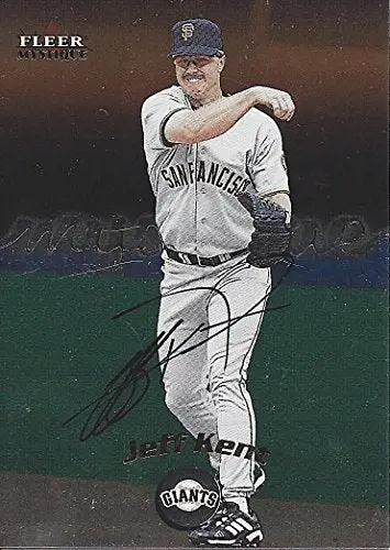 Autographed Jeff Kent 2000 Fleer Baseball Mystiue (San Francisco Giants) Vintage Signed Mlb Collectible Baseball Trading Card With Coa 1