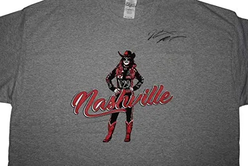 Autographed 2018 Natalie Decker #25 Nashville Race (Venturini Motorsports) Arca Series Rare Custom & Limited Signed Collectible Nascar Gray Xxl Shirt With Coa (1 Of Only 25 Produced) 2
