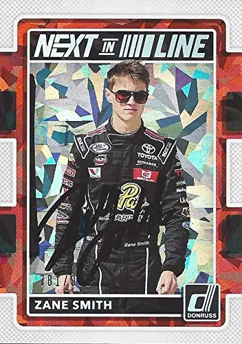 Autographed Zane Smith 2018 Panini Donruss Racing Next In Line (Lapaz Margarita Mix Team) Arca Series Signed Nascar Collectible Trading Card With Coa #781/999 1