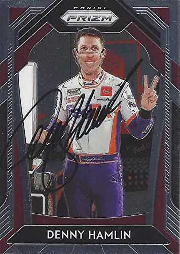 Autographed Denny Hamlin 2020 Panini Prizm Darlington Win (#11 Fedex Team) Joe Gibbs Racing Nascar Cup Series Signed Collectible Nascar Trading Card With Coa 1