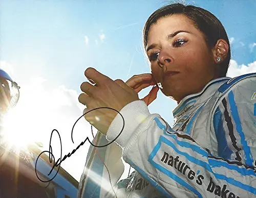Autographed 2016 Danica Patrick #10 Natures Bakery Racing Pre-Race Game Face (Sprint Cup Series) Stewart-Haas Team Signed Collectible Picture Nascar 9X11 Inch Glossy Photo With Coa 1