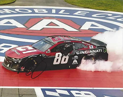 Autographed 2020 Alex Bowman #88 Cincinnati Inc. Racing California Race Win (Victory Burnout) Hendrick Motorsports Signed Collectible Picture Nascar 8X10 Inch Glossy Photo With Coa 1