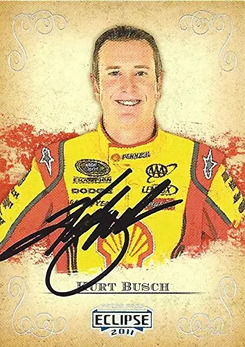 Autographed Kurt Busch 2011 Press Pass Eclipse Racing (#22 Shell Pennzoil Car) Team Penske Sprint Cup Series Signed Nascar Collectible Trading Card With Coa 1