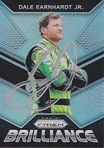 Autographed Dale Earnhardt Jr. 2018 Panini Prizm Racing Brilliance Rare Prizm (#88 Mountain Dew Team) Hendrick Motorsports Insert Signed Nascar Collectible Trading Card With Coa 1