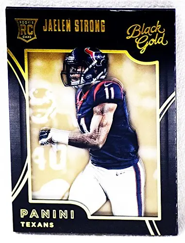 Jaelen Strong 2015 Panini Black Gold Football (Houston Texans) Rookie Insert Rare Insert Nfl Collectible Trading Card #189/199 1
