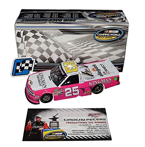Autographed 2018 Timothy Peters #25 Kingman Chevrolet Team Talladega Win (Raced Version) Camping World Truck Series Signed Lionel 1/24 Scale Nascar Diecast With Coa (#423 Of Only 505 Produced) 1