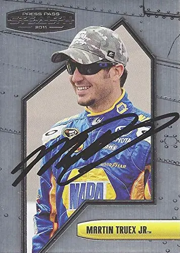 Autographed Martin Truex Jr. 2011 Press Pass Stealth Racing (#56 Napa Auto Parts Team) Michael Waltrip Racing Sprint Cup Series Signed Nascar Collectible Trading Card With Coa 1