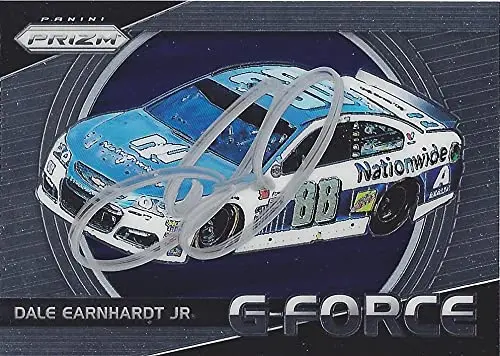 Autographed Dale Earnhardt Jr. 2018 Panini Prizm Racing G Force (#88 Nationwide Team) Hendrick Motorsports Insert Signed Nascar Collectible Trading Card With Coa 1