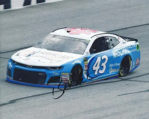 Autographed 2019 Bubba Wallace #43 Nascar Racing Experience (Richard Petty Motorsports) Monster Cup Series Signed Collectible Picture 8X10 Inch Nascar Glossy Photo With Coa 1