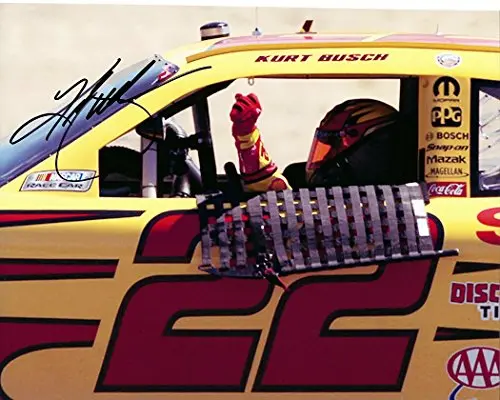 Autographed 2011 Kurt Busch #22 Shell/Pennzoil Racing (Pit Road) Signed 8X10 Nascar Glossy Photo With Coa 1