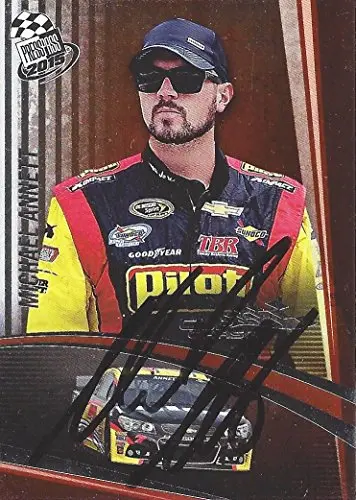 Autographed Michael Annett 2015 Press Pass Racing (#7 Pilot Team) Sprint Cup Series Cup Chase Edition Signed Collectible Nascar Trading Card With Coa 1