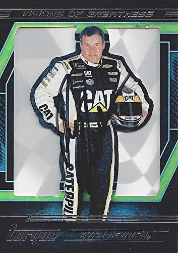 Autographed Ryan Newman 2017 Panini Torque Racing Visions Of Greatness (#31 Caterpillar Rcr Team) Insert Signed Nascar Collectible Trading Card With Coa 1