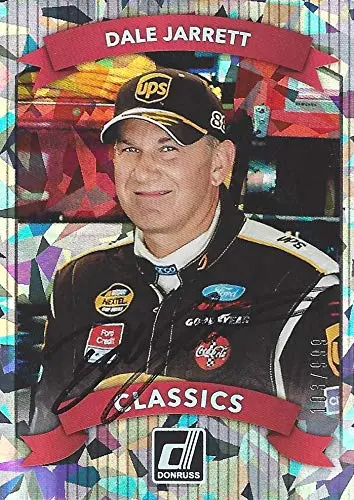 Autographed Dale Jarrett 2018 Panini Donruss Racing Classics (#88 Ups Team) Robert Yates Racing Insert Signed Nascar Collectible Trading Card With Coa #103/999 1