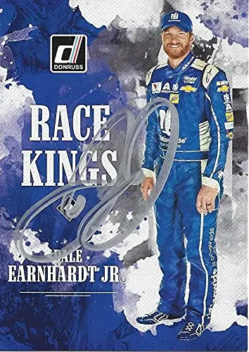 Autographed Dale Earnhardt Jr. 2019 Panini Donruss Racing Race Kings (#88 Nationwide Team) Hendrick Motorsports Signed Nascar Collectible Trading Card With Coa 1